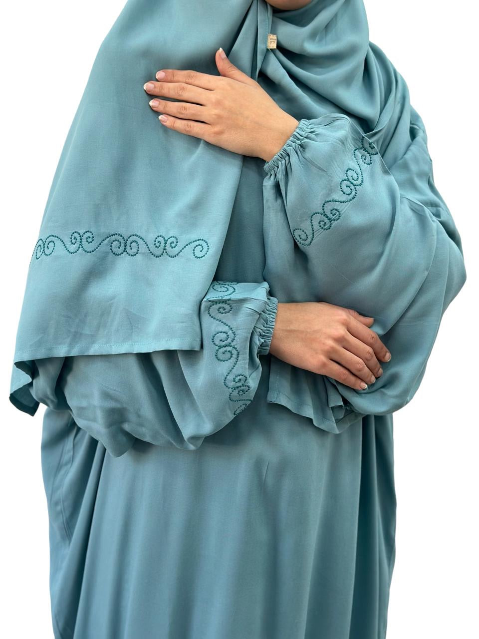 Prayer Dress Embroidered FAN ALDARZA TAQUEEN