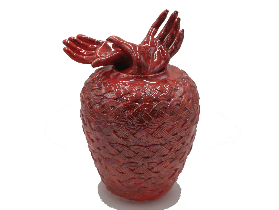 Freedom Hands Ceramic Pot KHAZAF TAQUEEN