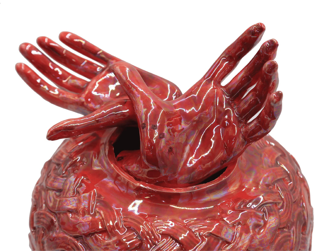 Freedom Hands Ceramic Pot KHAZAF TAQUEEN