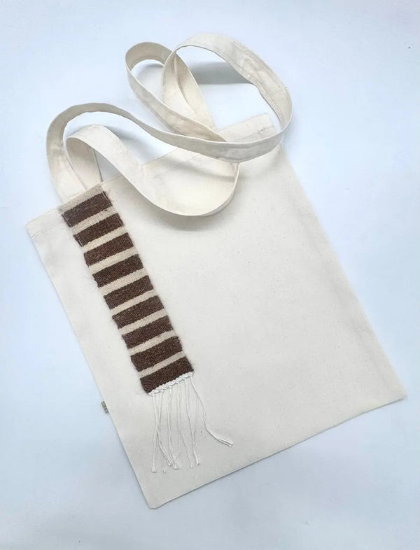 Handcrafted Tote Bag with Woolen Accent FAN ALDARZA TAQUEEN