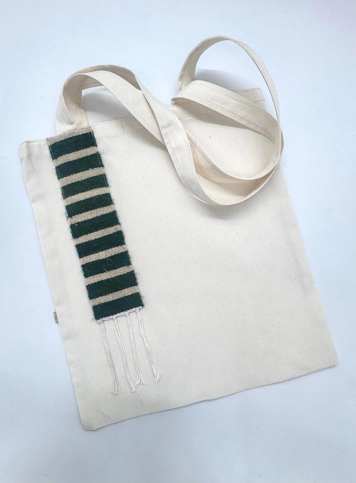 Handcrafted Tote Bag with Woolen Accent FAN ALDARZA TAQUEEN