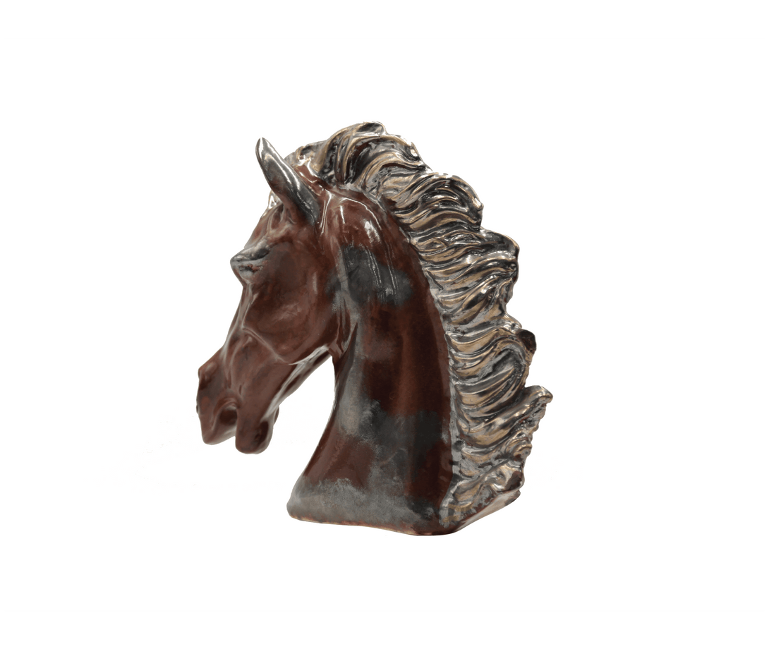 Horse Face Ceramic Statue - TAQUEEN